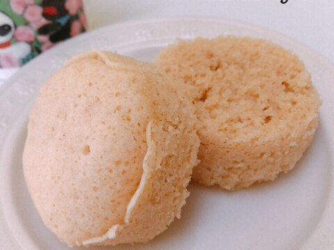 マグカップで簡単 ヘルシー米粉ときなこの蒸しパン